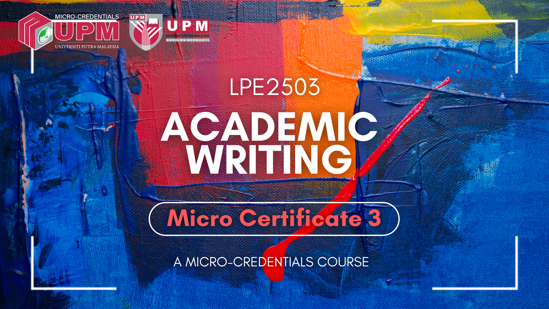 MICRO CERTIFICATE 3: EDITING ACADEMIC TEXTS
