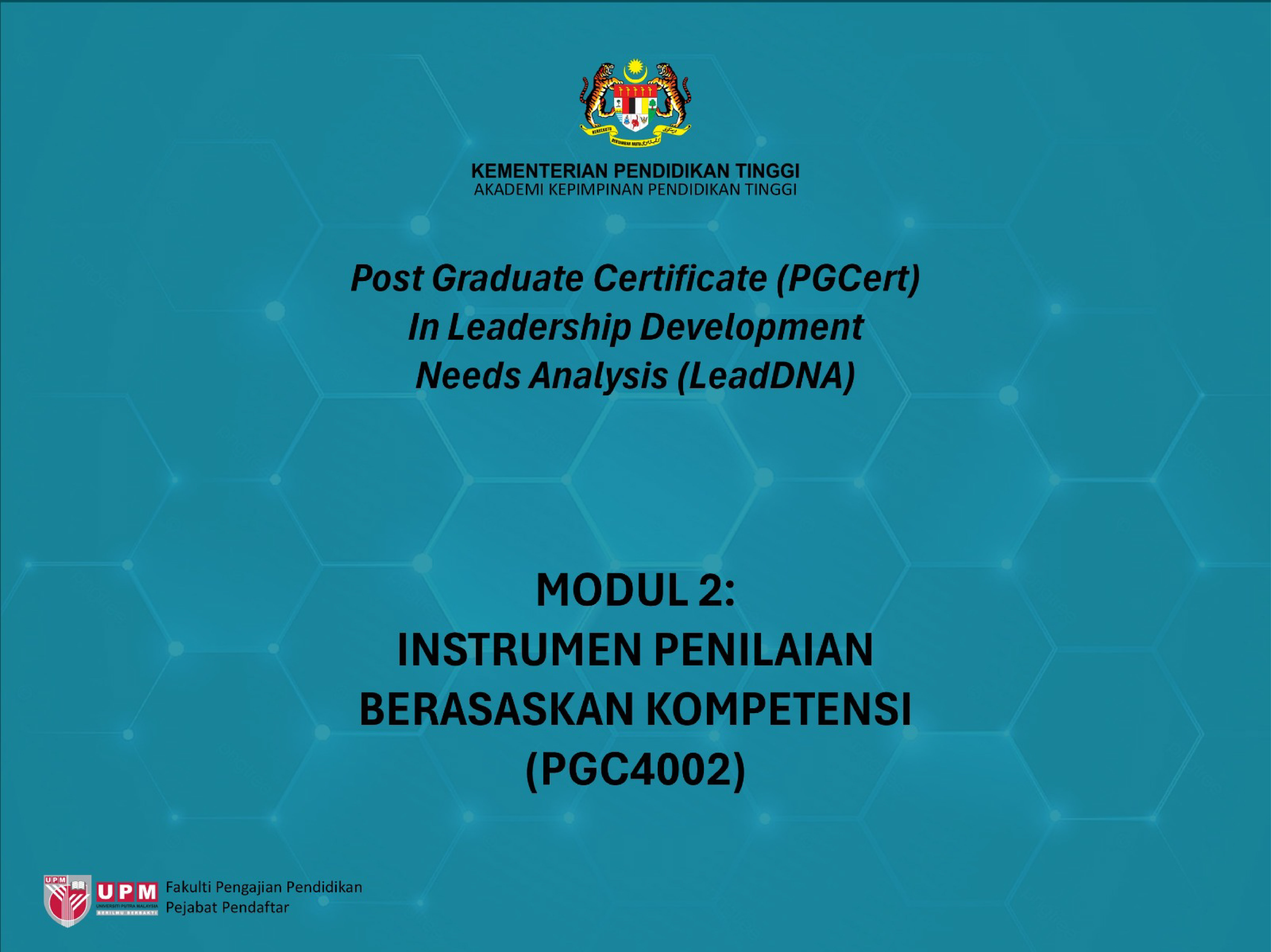 Modul 2: Instrument Penilaian Berasaskan Kompetensi (PGC4002)