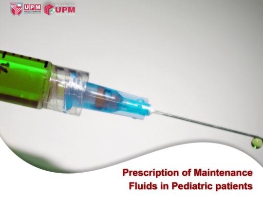 Prescription of Maintenance Fluids in Pediatric Patients
